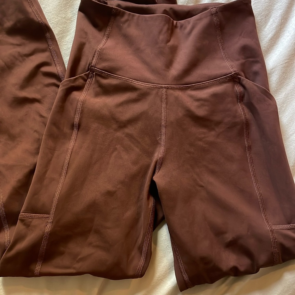Brown yoga pants